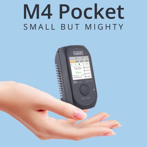 Зарядний пристрій ToolkitRC M4 Pocket, Original, 80W DC Прев'ю 1