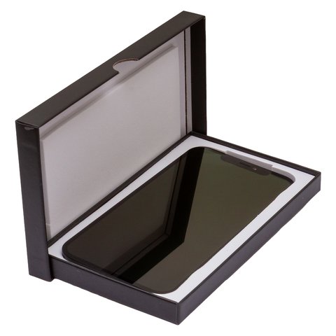 Дисплей для iPhone 12 Pro Max, черный, с рамкой, High Copy, без ошибки, (OLED), DD-OLED OEM soft, diagnosable Превью 1