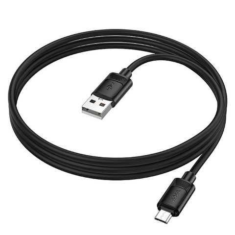 USB кабель Hoco X122, USB тип-A, micro-USB тип-B, 100 см, 2,4 А, чорний, #6942007662208 Прев'ю 2