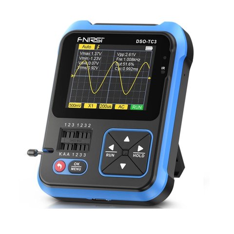 Osciloscopio digital + probador de transistores + generador de señales 3 en 1 FNIRSI DSO-TC3 Vista previa  1