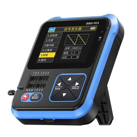 Osciloscopio digital + probador de transistores + generador de señales 3 en 1 FNIRSI DSO-TC3 Vista previa  4