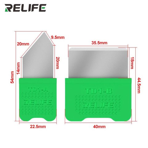 Espátula RELIFE TD1-A, para reballing BGA, para desensamblar dispositivos móviles, metal Vista previa  2