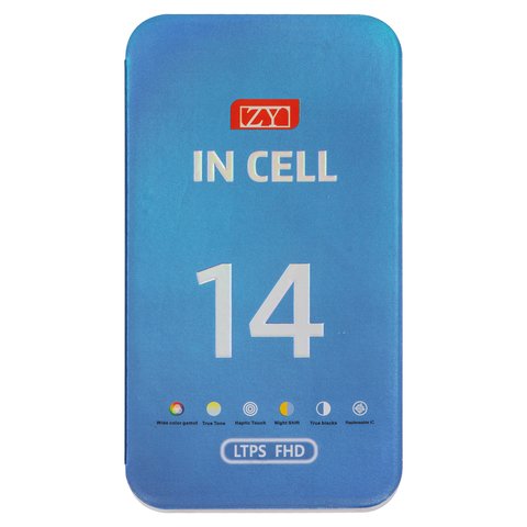 Дисплей для iPhone 14, черный, с рамкой, AAA, (TFT), ZY, LTPS FHD Превью 1