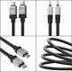 USB Cable Baseus Coolplay Series, (2xUSB type-C, 200 cm, 100 W, black, silicone) #CAKW000301 Preview 1