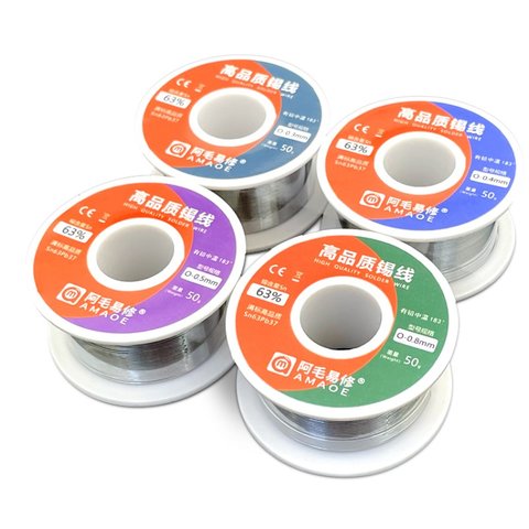 Solder Amaoe 6337-O, (Sn 63% , Pb 37%, 0,8 mm, 50 g) Preview 2