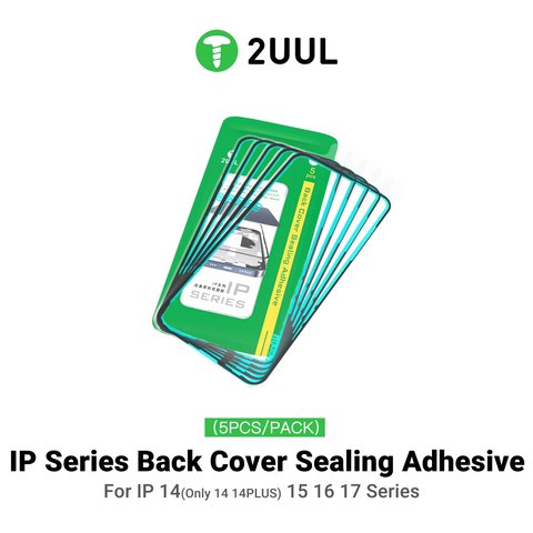 Adhesivo para panel trasero de carcasa (cinta doble faz) 2UUL BA16PS puede usarse con Apple iPhone 16 Plus, 5 uds., adhesive Vista previa  1