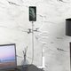 Holder Hoco PH24, (white, with a holder, desktop, silicone, plastic, metal) #6931474719423 Preview 1