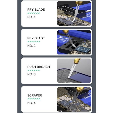 Cuchilla de bisturí Mechanic 008, para microcircuitos, 8 in 1 Vista previa  2