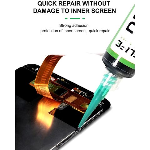 Adhesivo RELIFE RL-035A, poliuretano, transparente, para pegar tapas traseras, para marcos de pantalla, 5 ml Vista previa  2