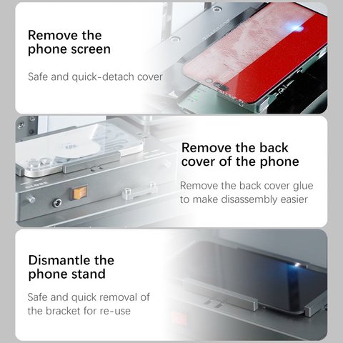 Separador láser TBK 958ZU, para grabado, para despegar el marco de pantalla y panel trasero, para desmontar vidrio de carcasa Vista previa  6