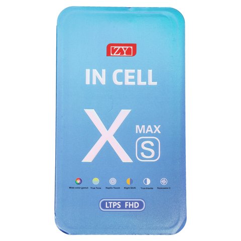 Pantalla LCD puede usarse con iPhone XS Max, negro, con marco, AAA, (TFT), ZY, LTPS FHD Vista previa  1