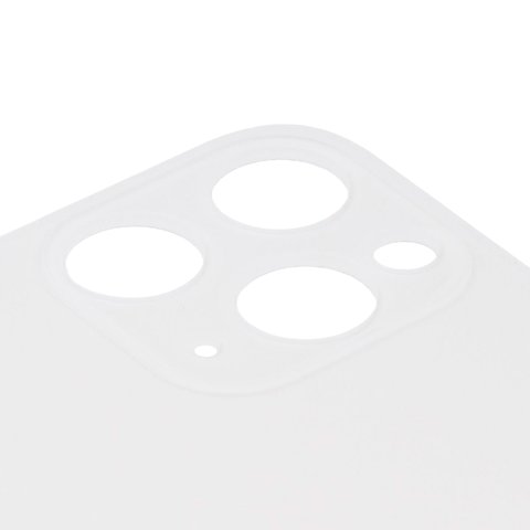 Задня панель корпуса для iPhone 11 Pro Max, срібляста, біла, потрібно зняти скло камери, small hole, matte silver Прев'ю 1