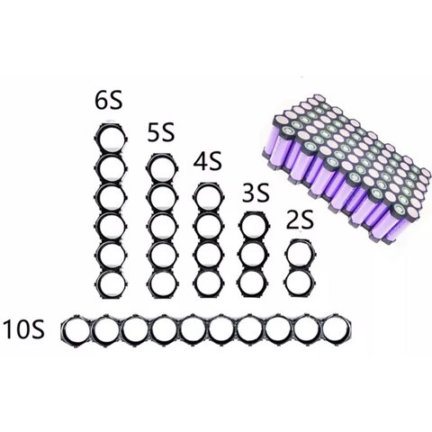 Кріплення для акумуляторів 18650, сота, 1x3 Прев'ю 1