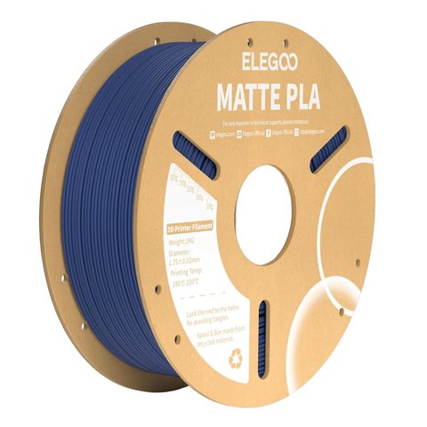 Филамент ELEGOO PLA MATTE, темно-синий (navy blue), 1 кг Превью 1