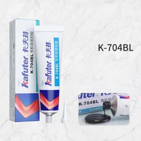 Клей-герметик Kafuter K-704BL, 45 г, черный, жидкие Превью 1