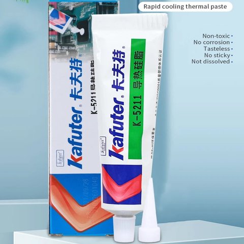 Термопаста Kafuter K-5211, силіконова, 100 г Прев'ю 1