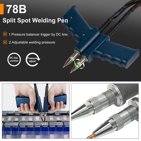 Тримач електродів для точкового зварювання 78B, з кабелем 50 мм², з регулюванням тиску Прев'ю 4