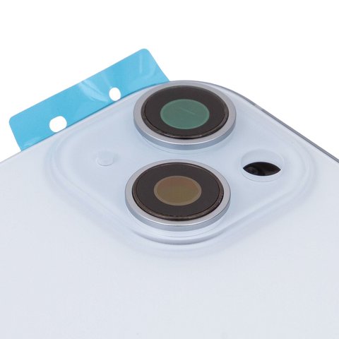 Корпус для iPhone 15 Plus, голубой, с держателем SIM-карты, с боковыми кнопками, Original (PRC), EU version Превью 1