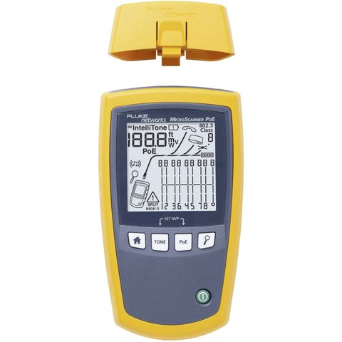 Тестер кабелю Fluke Networks MicroScanner™ (MS-POE-KIT) (5018513) Прев'ю 2